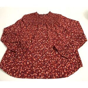 Plus Size Floral Baby Doll Blouse